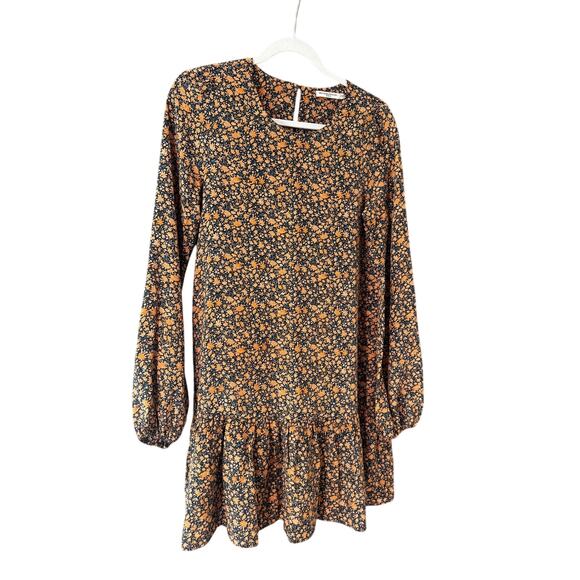 Mes Demoiselles Paris Dresses & Skirts - Mes Demoiselles Paris Women's 100% Silk Floral Ruffle Mini Dress Size 38 S/M